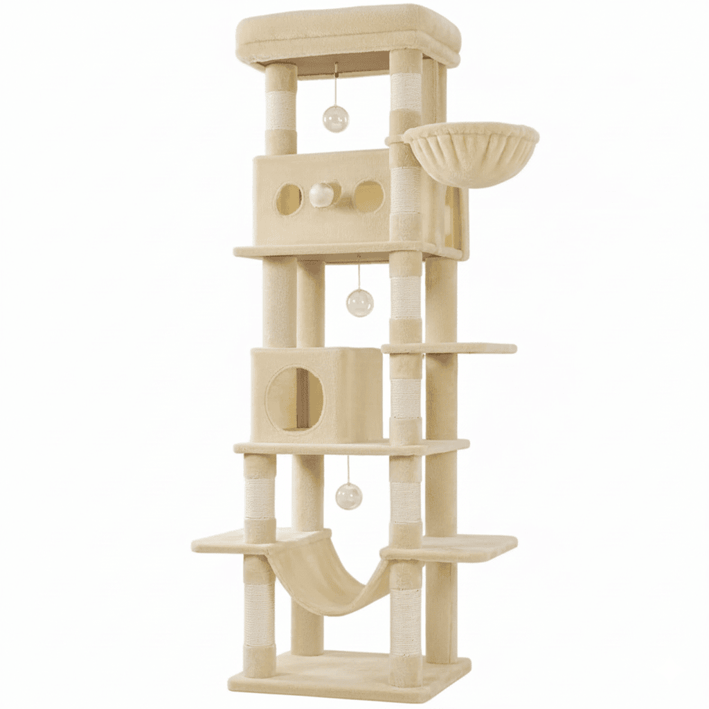 Arbre à chat XXL Liane - 170cm - Maison felin 