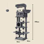 Arbre à chat XXL Liane - 170cm - Maison felin 