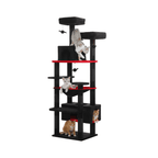 Arbre à chat XXL Capuccino - 208cm - Maison felin 