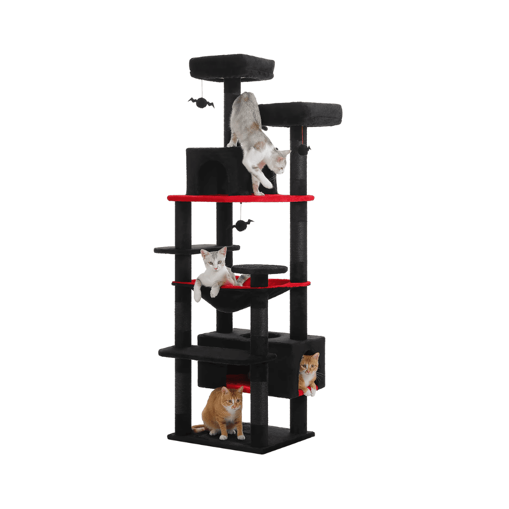 Arbre à chat XXL Capuccino - 208cm - Maison felin 