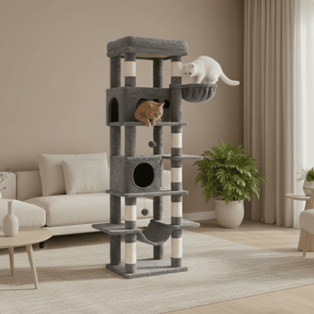 Arbre à chat XXL Liane - 170cm - Maison felin 