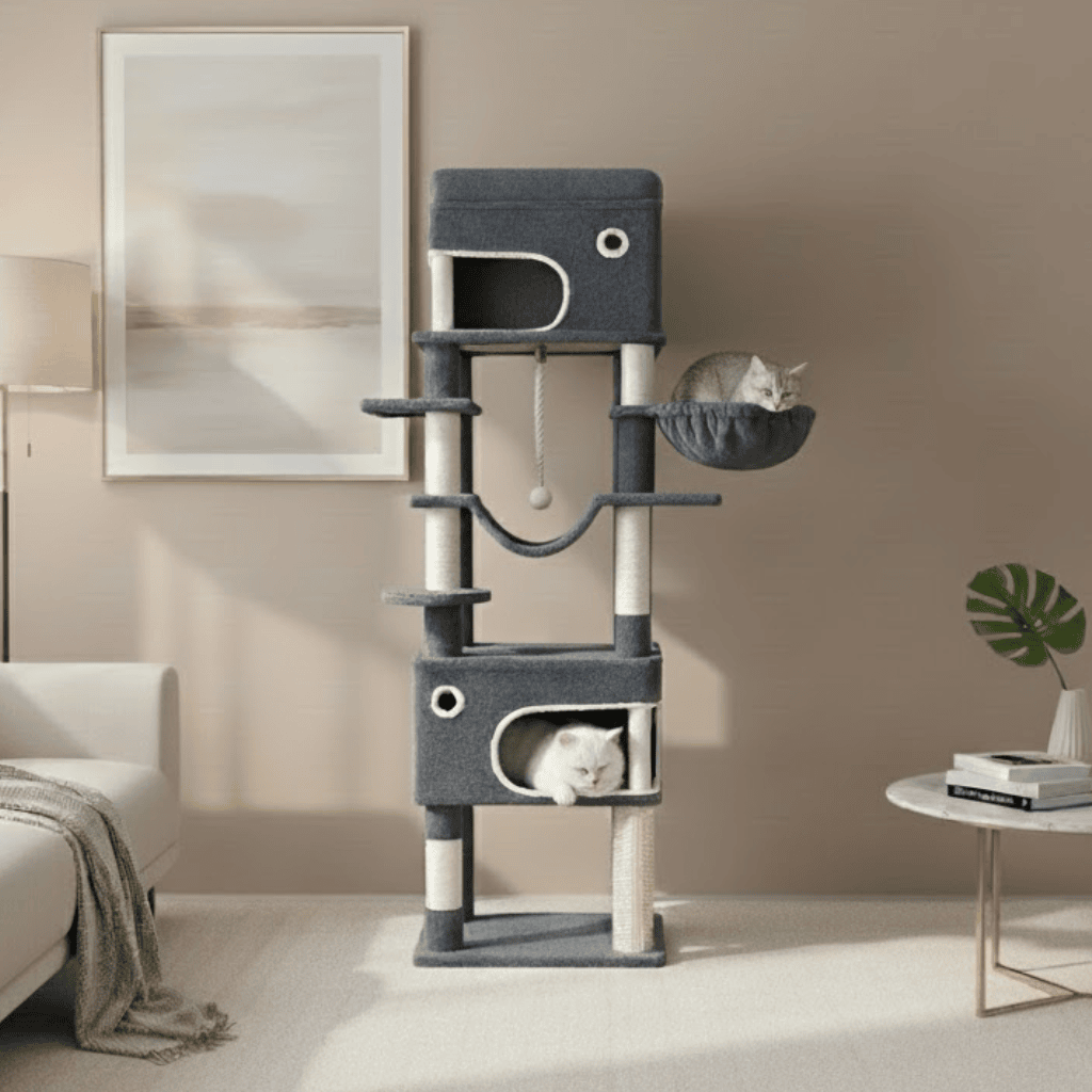 Arbre à chat XXL Erika - 178cm - Maison felin 