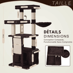 Arbre à chat Suki - 130 cm - Maison felin