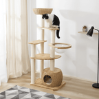 Arbre à chat en bois Pooky - 156 cm - Maison felin