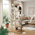 Arbre à chat en bois Pooky - 156 cm - Maison felin