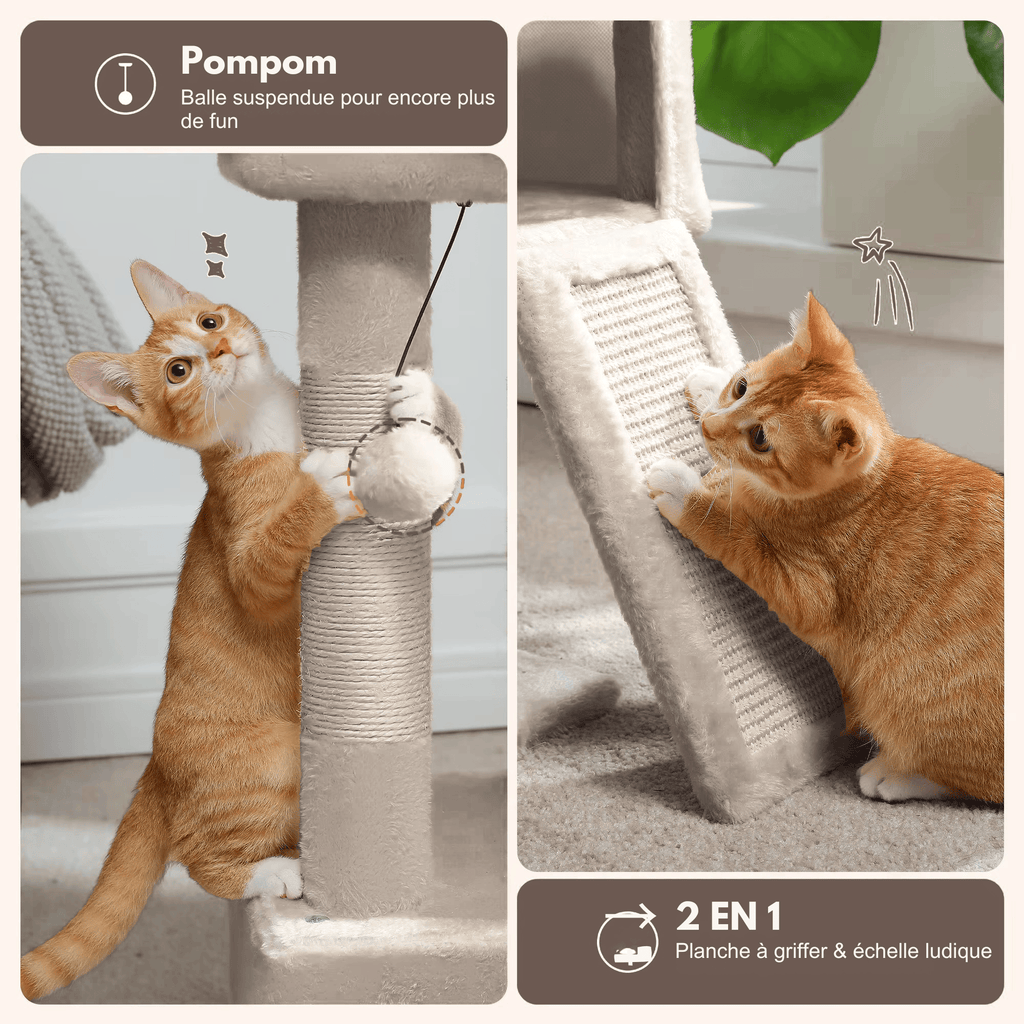 Arbre à chat  Orea - 77cm - Maison felin 