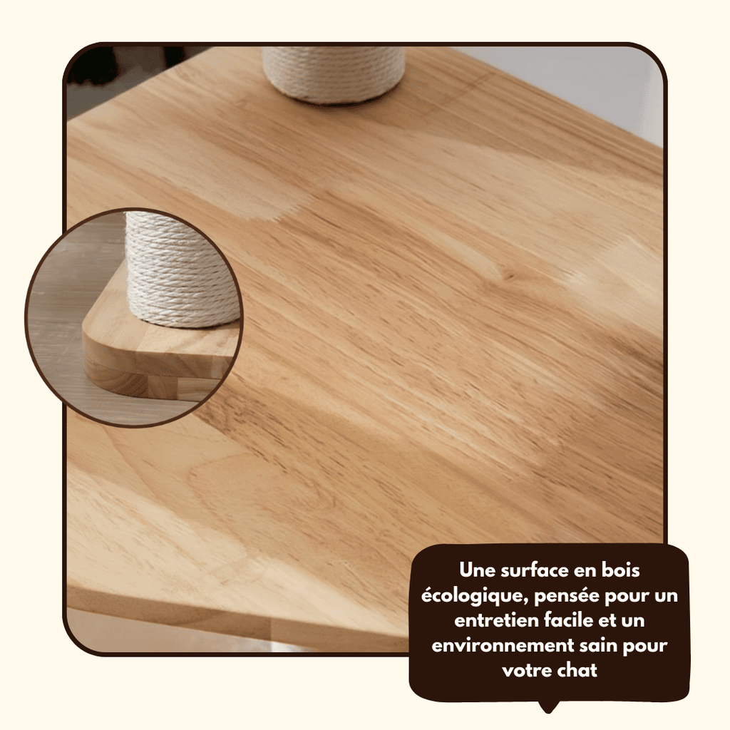 Arbre à chat en bois Pooky - 156 cm - Maison felin