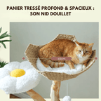 Arbre à chat en bois Gisou - 150cm - Maison felin