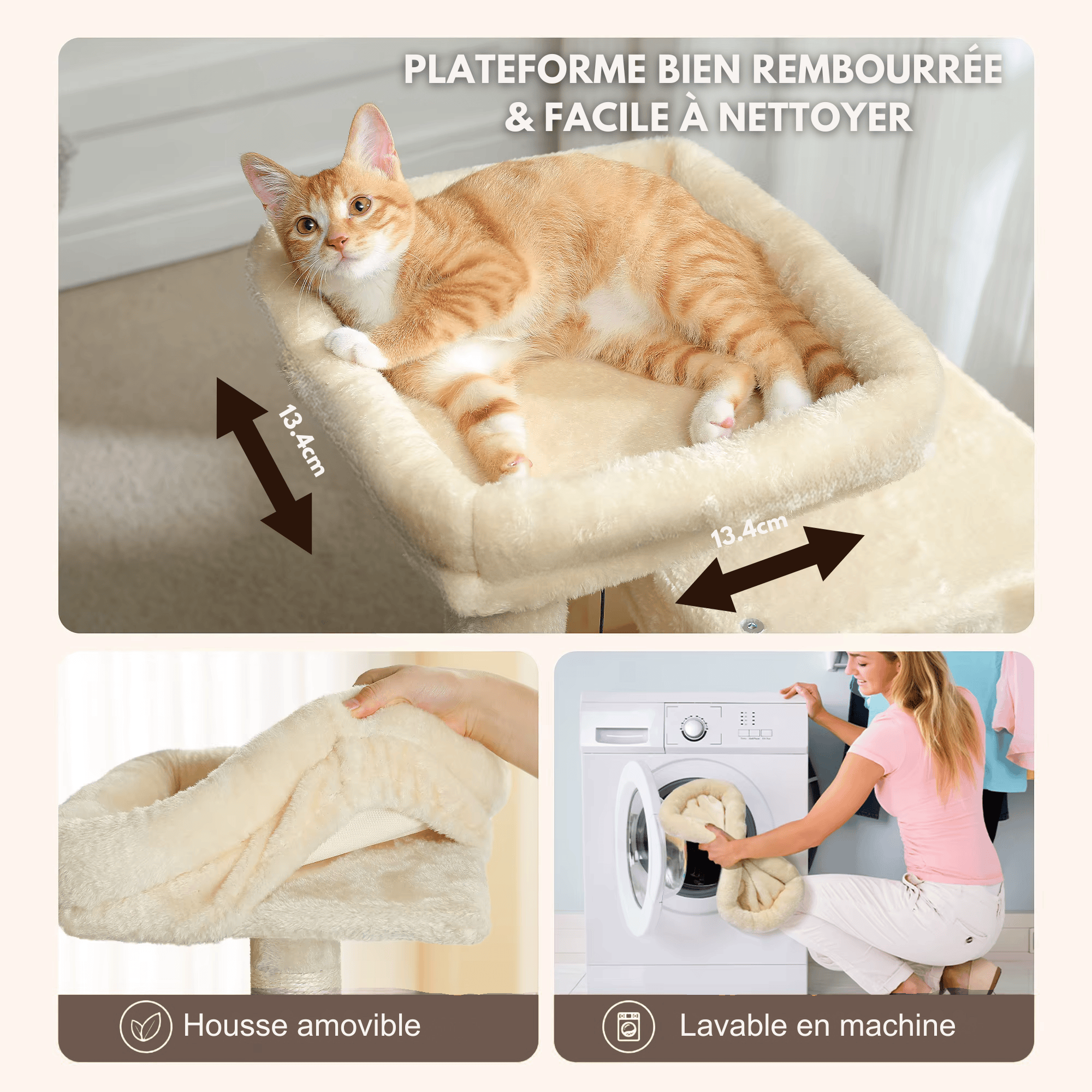 Arbre à chat  Orea - 77cm - Maison felin 