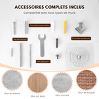 Arbre à chat murale en bois - Perle - Maison felin 