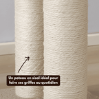 Arbre à chat en bois Pooky - 156 cm - Maison felin