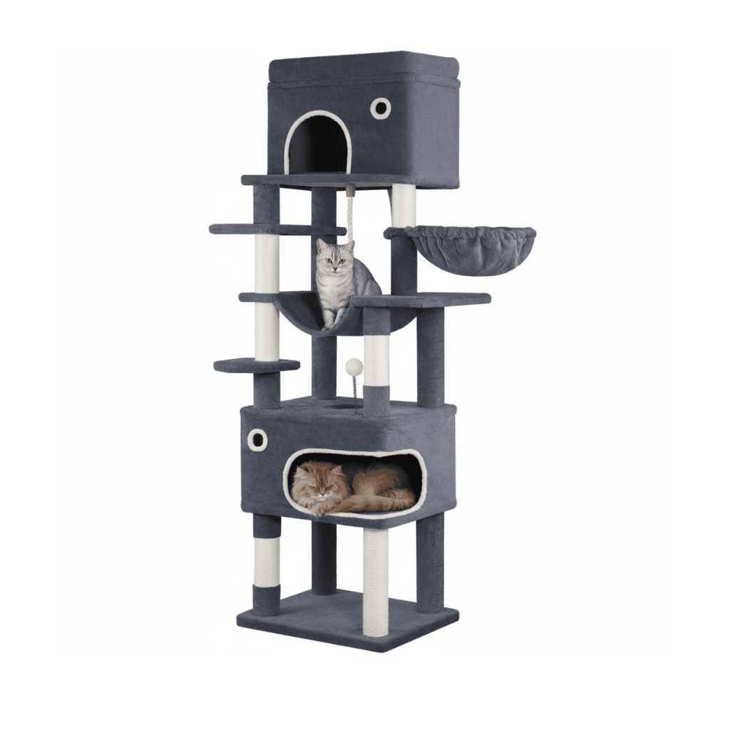 Arbre à chat XXL Erika - 178cm - Maison felin 