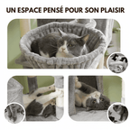 Arbre à chat XXL Éclipse - 206cm - Maison felin 