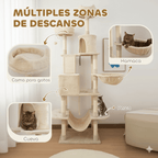 Arbre à chat XXL Éclipse - 206cm - Maison felin 