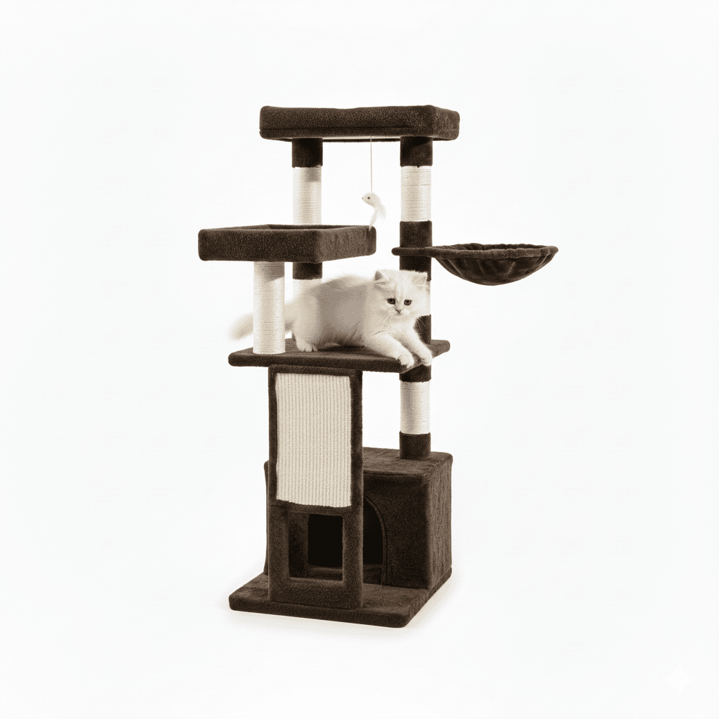 Arbre à chat Suki - 130 cm - Maison felin